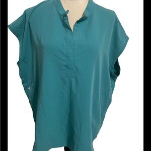 Figs Technical Collection Sleeveless Scrub Top Green XL